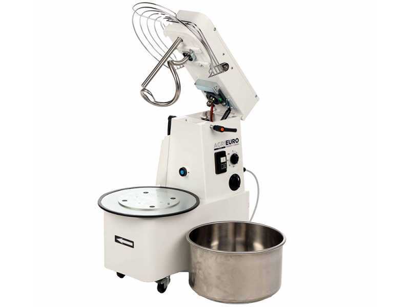 P&eacute;trin &agrave; spirale &agrave; t&ecirc;te relevable Mixer 2000 T-2G Deluxe - Capacit&eacute; de  p&acirc;te 16 Kg - Triphas&eacute;, &agrave; 2 vitesses