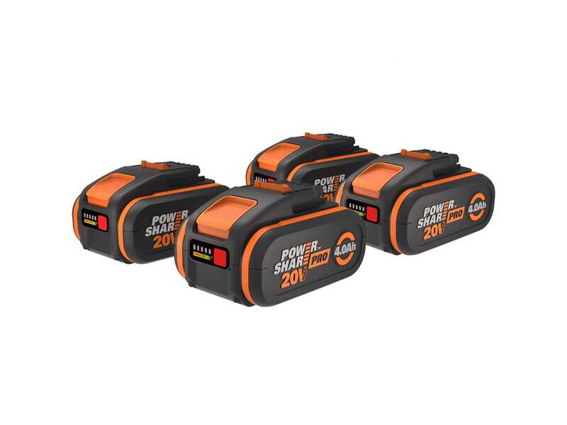 Worx Nitro WG572E - Souffleur &agrave; dos &agrave; batterie - 4x20 V / 4 Ah