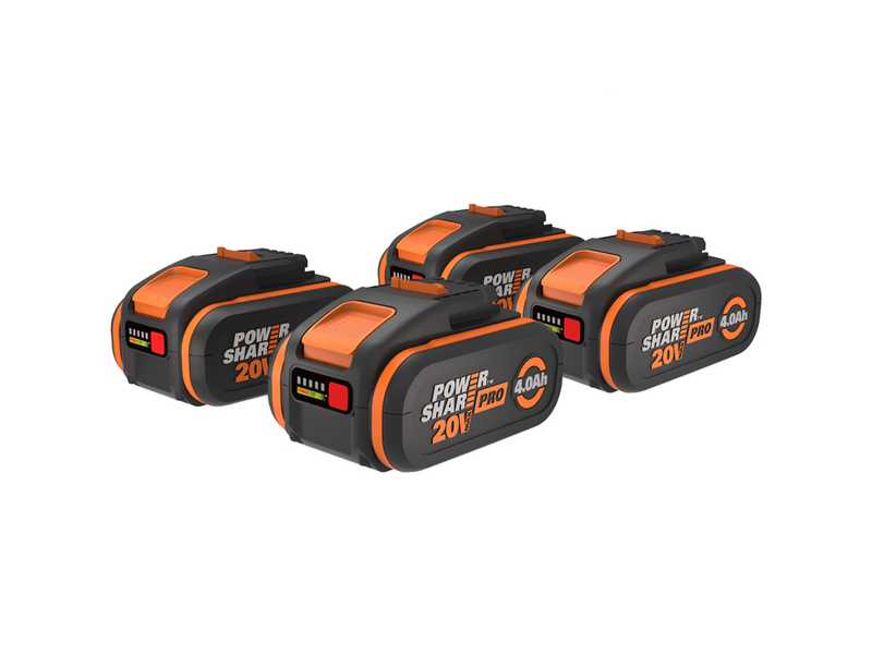 Worx Nitro WG572E - Souffleur &agrave; dos &agrave; batterie - 4x20V/4Ah