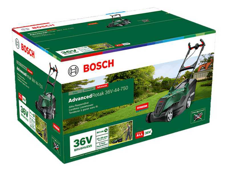 Bosch AdvancedRotak 36V-44-750 - Tondeuse &agrave; gazon sur batterie - 36V - Coupe 44 cm - SANS BATTERIE ET SANS CHARGEUR