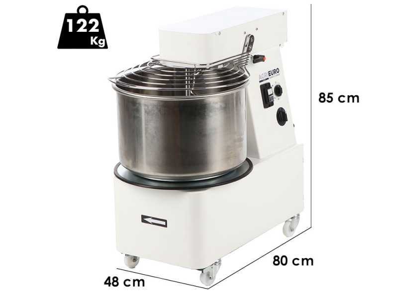 P&eacute;trin &agrave; spirale t&ecirc;te relevable Mixer 5000 T-2G Deluxe - De 40 Kg triphas&eacute; 2 vitesses
