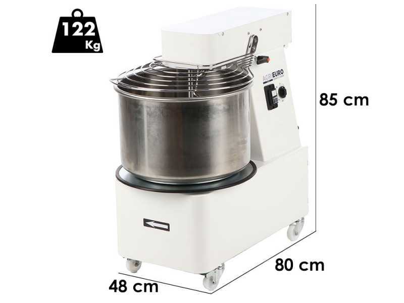Mixer 5000 T Deluxe - P&eacute;trin &agrave; spirale relevable - Capacit&eacute; 40Kg - Triphas&eacute;