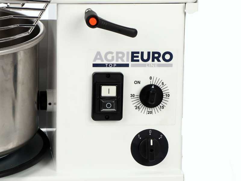 Mixer 1500 H2O Deluxe - P&eacute;trin &agrave; spirale &agrave; haut niveau d'hydratation - Capacit&eacute; 12 Kg - Triphas&eacute;