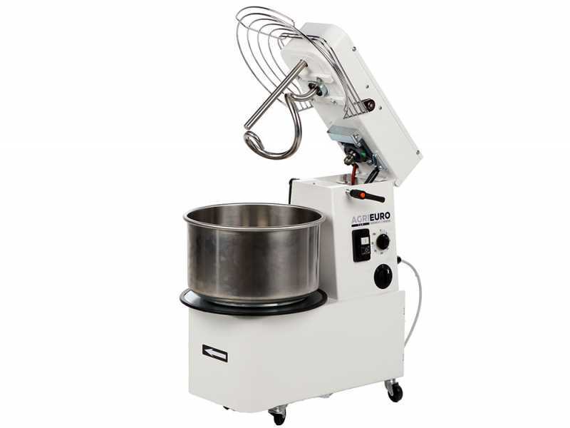 Mixer 1500 H2O Deluxe - P&eacute;trin &agrave; spirale &agrave; haut niveau d'hydratation - Capacit&eacute; 12 Kg - Triphas&eacute;