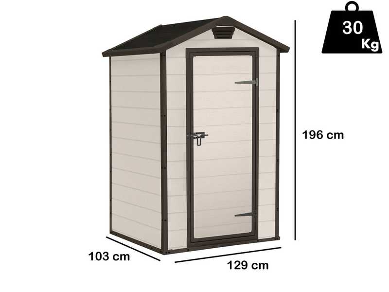 Keter Manor beige - Abri pour outils de jardin