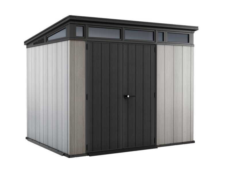 Keter Artisan gris - Abri de jardin - Avec porte double battant - 277x218x226 cm