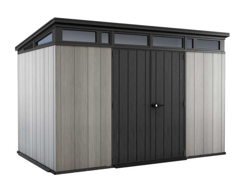 Keter Artisan gris - Abri de jardin - Avec porte &agrave; double battant - 342 x 218 x 226 cm