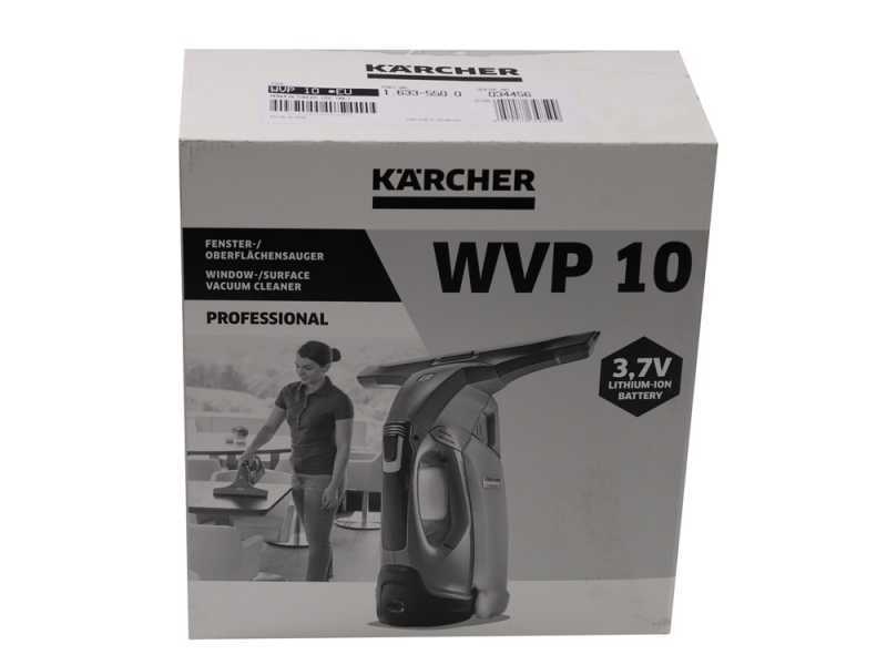 Karcher WVP 10 - Nettoyeur de vitres &agrave; batterie - Aspire r&eacute;sidu humide - 3.7V - 2.1 Ah