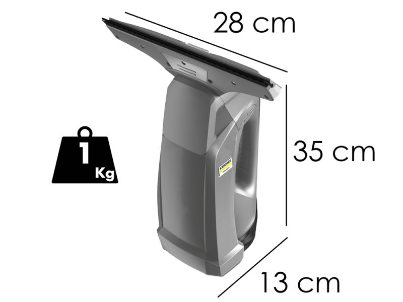 Karcher WVP 10 - Nettoyeur de vitres &agrave; batterie - Aspire r&eacute;sidu humide - 3.7V - 2.1 Ah