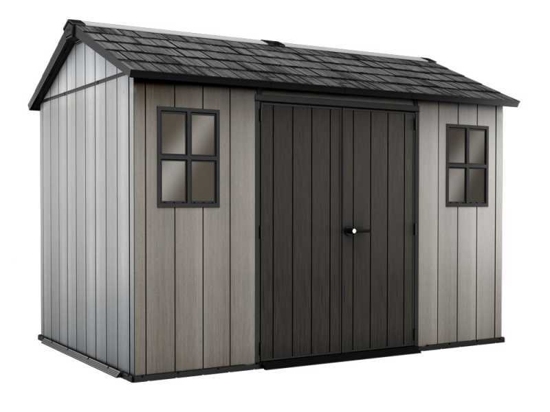 Keter Oakland 1175 - Abri de jardin - Avec fen&ecirc;tres frontales - 350 x 229 x 254 cm