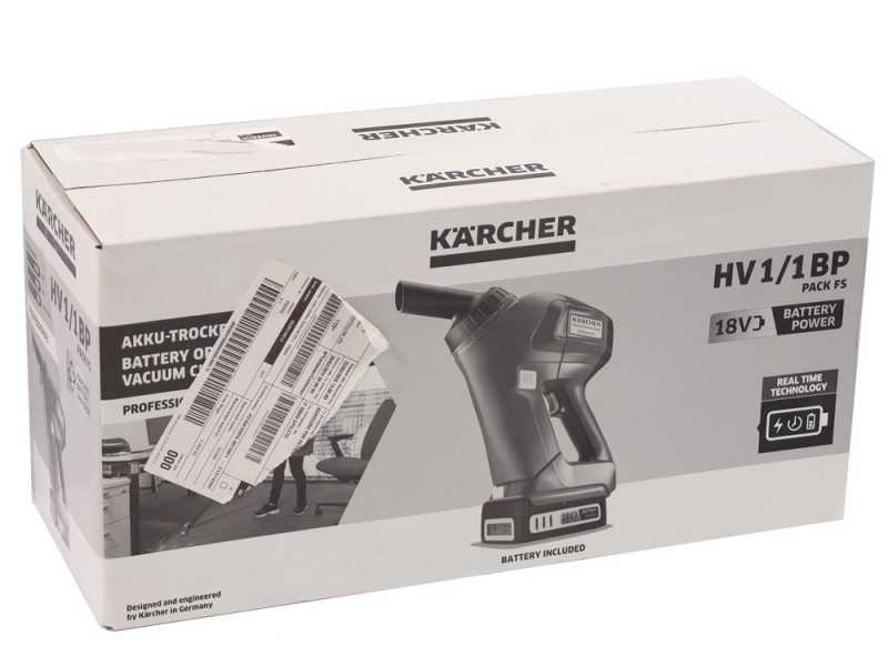 Karcher Pro HV 1/1 Bp FS - Aspirateur &agrave; poussi&egrave;res sur batterie - SANS BATTERIE ET SANS CHARGEUR