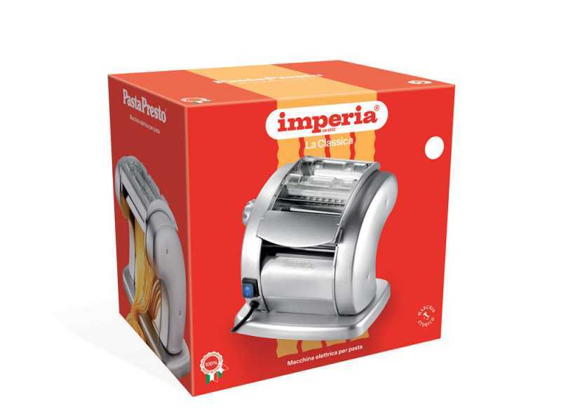 Imperia PastaPresto Classica Gris argent&eacute; - Machine &agrave; p&acirc;tes &eacute;lectrique en INOX