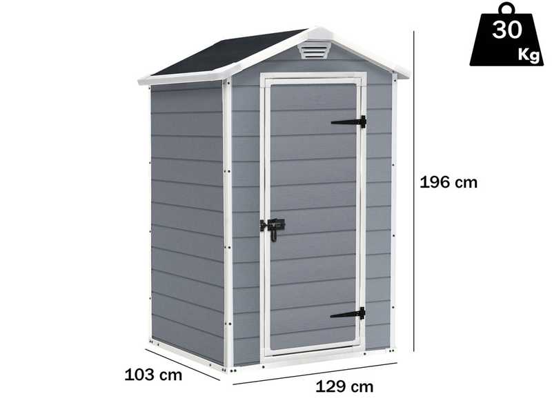 Keter Manor gris - Abri je jardin pour outils