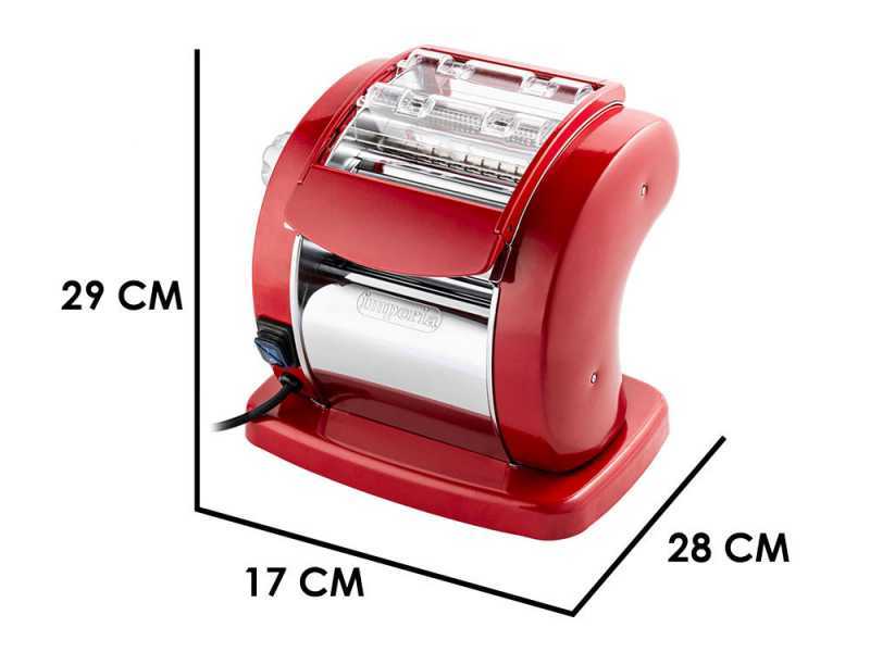 Imperia PastaPresto Classica rouge - Machine &agrave; p&acirc;tes &eacute;lectrique en INOX