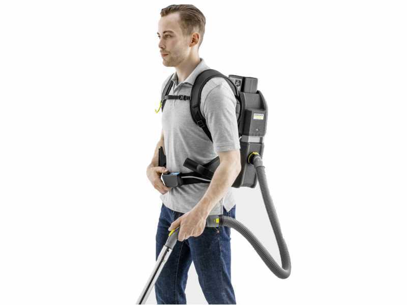 Aspirateur Karcher BVL 5/1 Bp - Aspirateur dorsal professionnel &agrave; batterie - SANS BATTERIE NI CHARGEUR