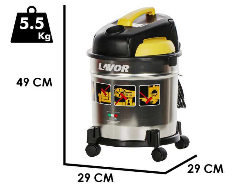 Lavor VAC 20 S - Aspirateur multifonction - (4 en 1) aspirateur eau et poussi&egrave;re + souffleur