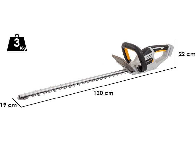 Batavia Taille-haie &agrave; batterie - lame de 61 cm en acier - SANS BATTERIE ET SANS CHARGEUR