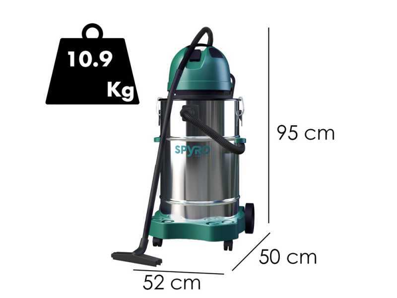 Spyro AIR70 INOX PLUS - Aspirateur solides et liquides - Capacit&eacute; 70 L - 1400 W