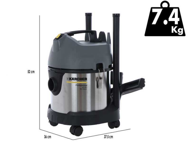 Karcher Pro NT 20/1 Me Classic - Aspirateur eau et poussi&egrave;re - Capacit&eacute; 20 lt - 1500W