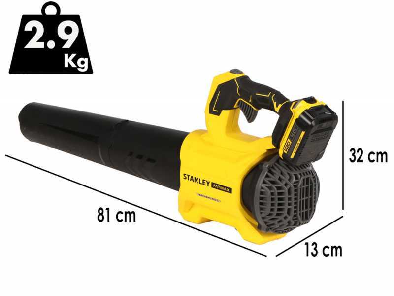 Stanley Fatmax SFMCBL730 - Souffleur &agrave; feuilles sur batterie - 20 V 4 Ah