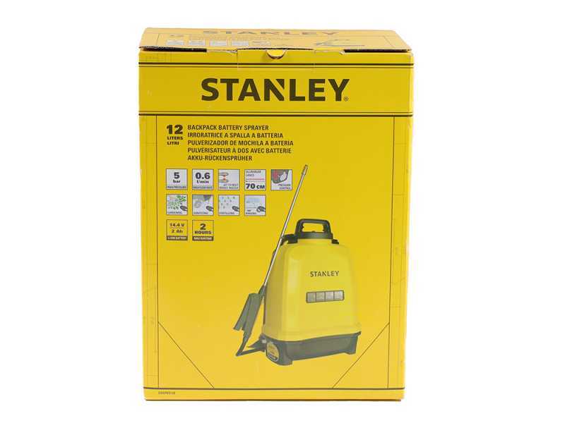 Stanley SXSPBS12E - Pulv&eacute;risateur &agrave; dos &agrave; batterie - 12 litres - 14,4V/2Ah