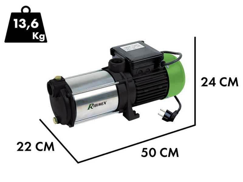 Ribimex PRMCA5 - Pompe &agrave; eau auto-amor&ccedil;ante - 5 turbines - 1450 W