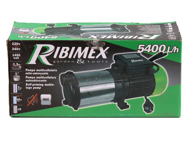 Ribimex PRMCA5 - Pompe &agrave; eau auto-amor&ccedil;ante - 5 turbines - 1450 W
