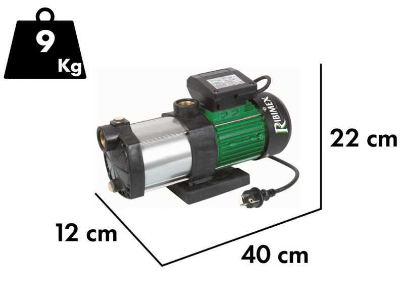 Ribimex PRMCA3P - Pompa &agrave; eau &eacute;lectrique auto-amor&ccedil;ante - 3 turbines - 900 W