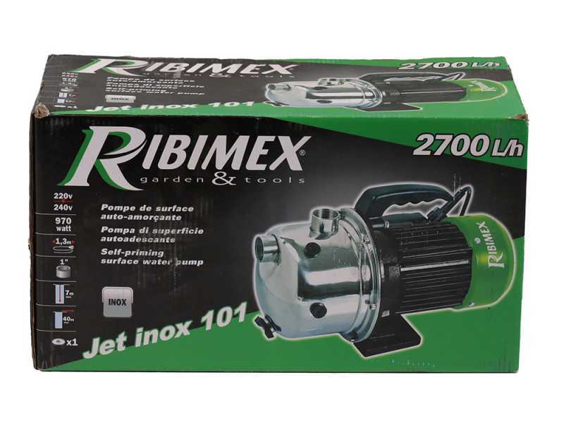 Ribimex PRGJET101I Jet Inox - Pompe &agrave; eau &eacute;lectrique auto-amor&ccedil;ante - 970 W