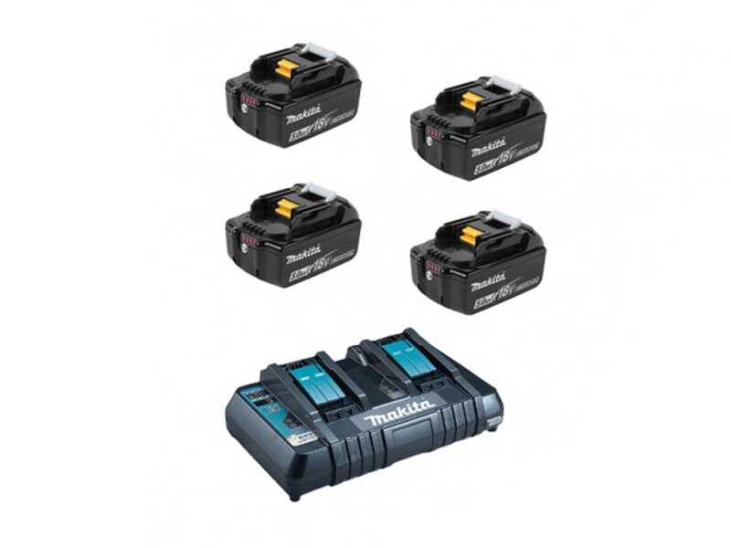 Makita DLM533 - Tondeuse &agrave; gazon tract&eacute;e &agrave; batterie - 4x18V/5Ah - Coupe 53 cm