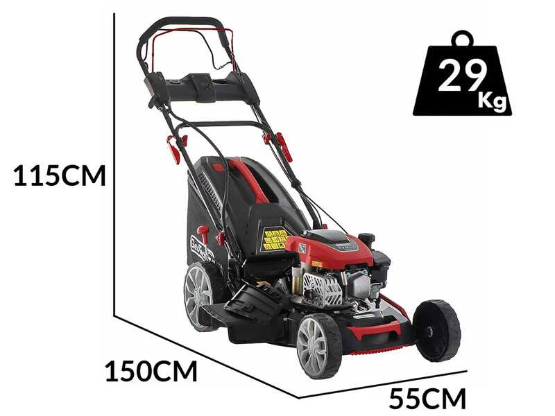 GeoTech S51-170 BMSGW ES - Tondeuse thermique tract&eacute;e  4 en 1 - lame de 51 cm - D&eacute;marrage &eacute;lectrique