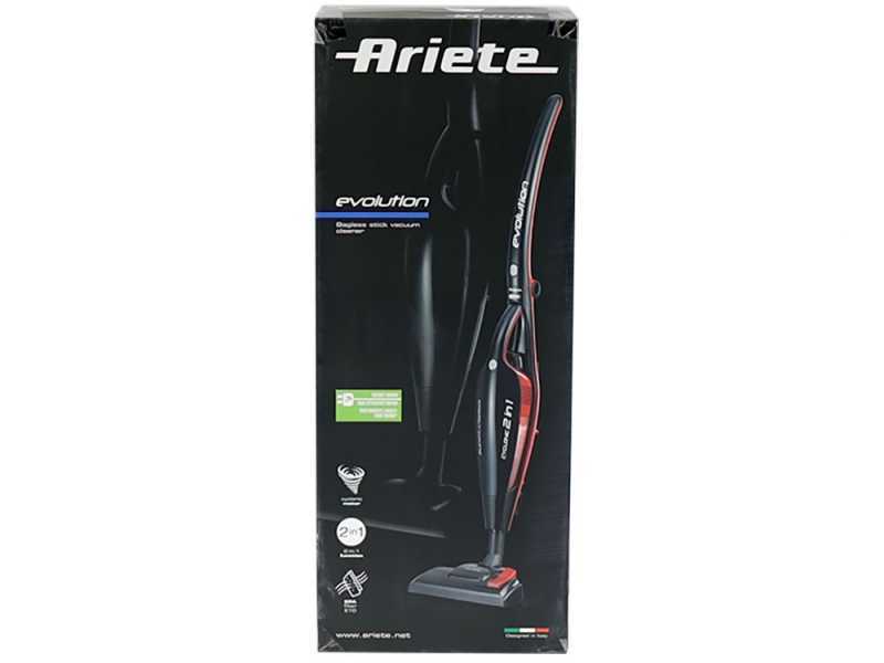 Ariete Evo 2 en 1 - Balai &eacute;lectrique - Aspirateur - Aspire-miettes - 2 en 1