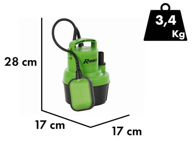 Ribimex PRPVC249 - Pompe immerg&eacute;e &eacute;lectrique pour eaux claires - 250 W
