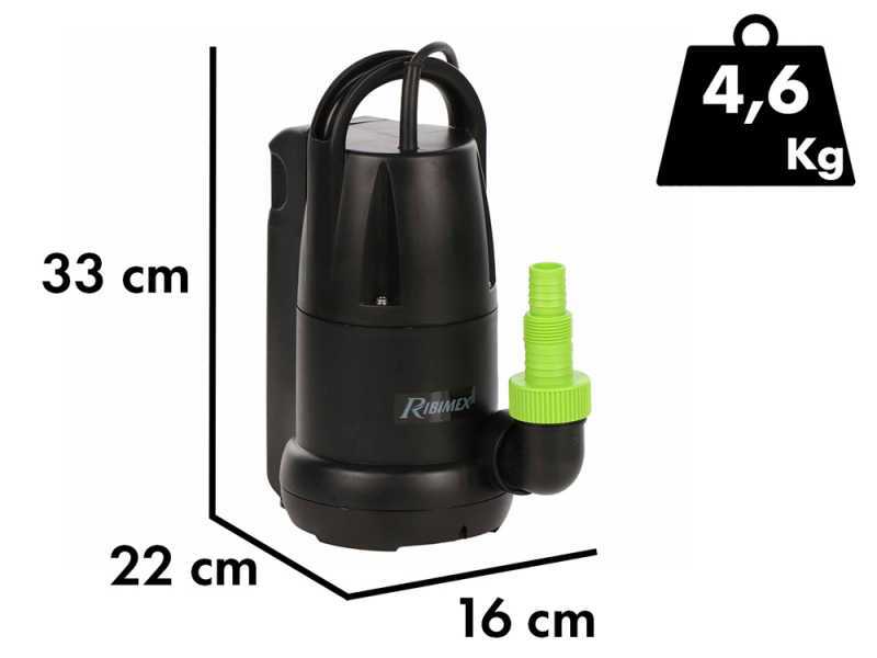 Ribimex PRPVC350A - Pompe immerg&eacute;e automatique - Eaux claires - 400 W