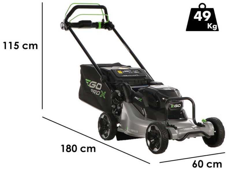 EGO LMX 5300 SP - Tondeuse &agrave; gazon &eacute;lectrique &agrave; batterie, autotract&eacute;e - 2X 56V/10Ah - Coupe de 53 cm