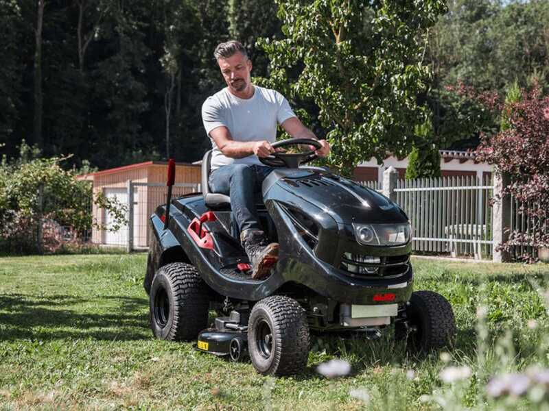 AL-KO T18-103.4 HD-A V2 - Tracteur tondeuse - Bo&icirc;te hydrostatique - bac de ramassage