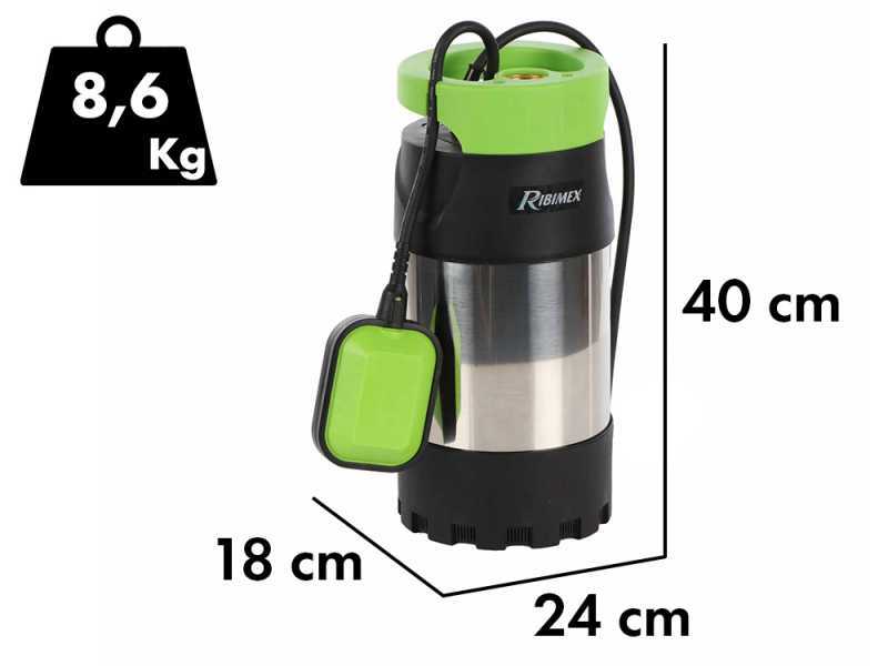 Ribimex PRPVC801MC3 - Pompe immerg&eacute;e pour puits - 800 W - Eaux claires