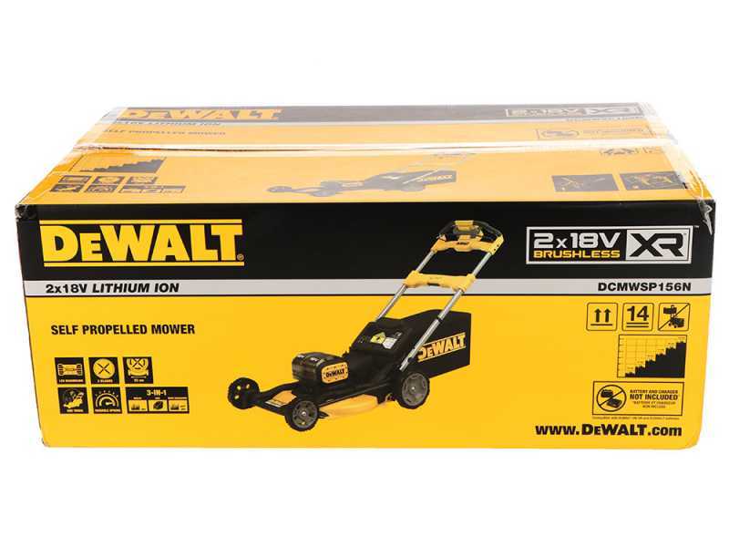 DeWalt DCMWP134N-XJ - Tondeuse &agrave; gazon sur batterie - Coupe 53 cm - 2x 18V 5Ah