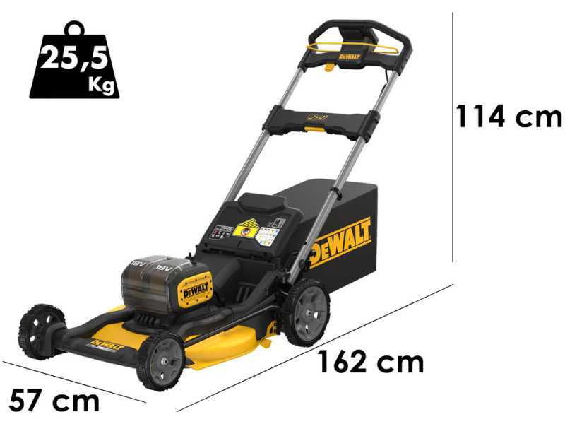 DeWalt DCMWP134N-XJ - Tondeuse &agrave; gazon sur batterie - Coupe 53 cm - 2x 18V 5Ah