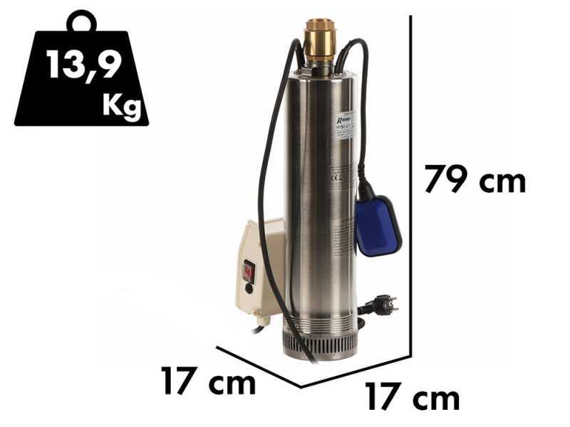 Ribimex PRPVC751/43F - Pompe immerg&eacute;e pour puits - 750 W - Eau claire