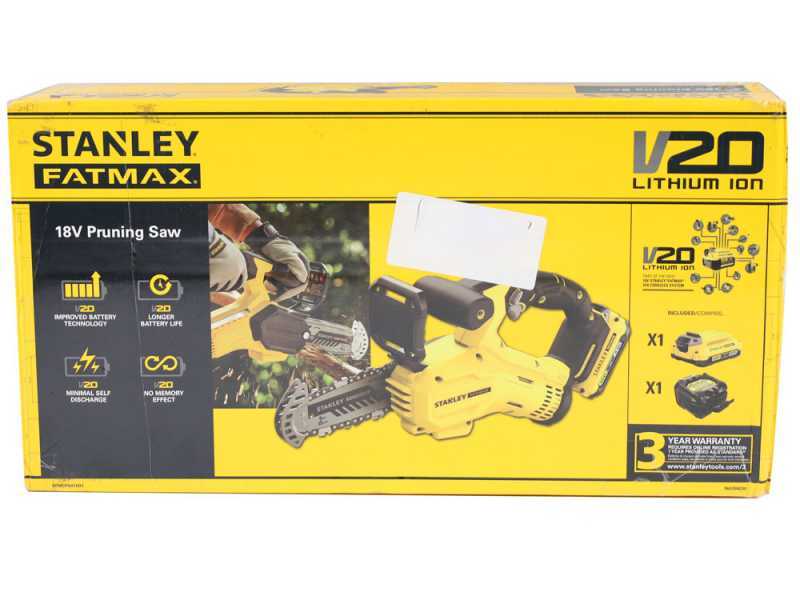 Stanley Fatmax SFMCPS415 - Tron&ccedil;onneuse de taille &agrave; batterie - SANS BATTERIE ET SANS CHARGEUR