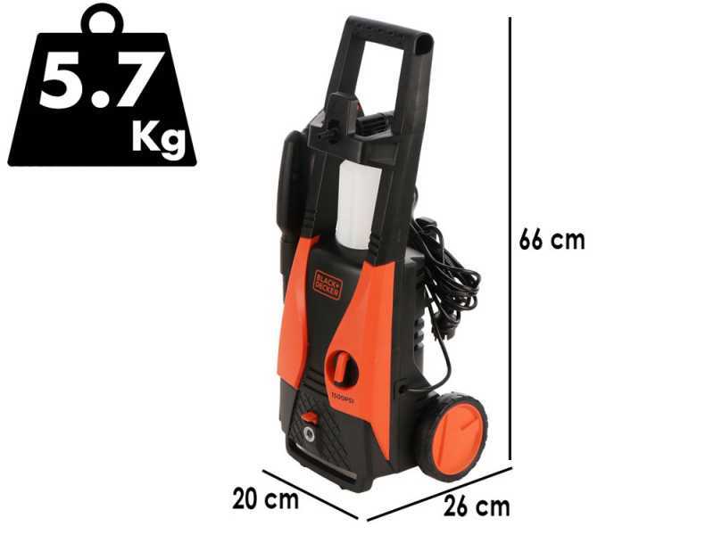 Black &amp; Decker PW1450TDL-QS - Nettoyeur haute pression &agrave; eau froide - 105 bars - 426 l/h