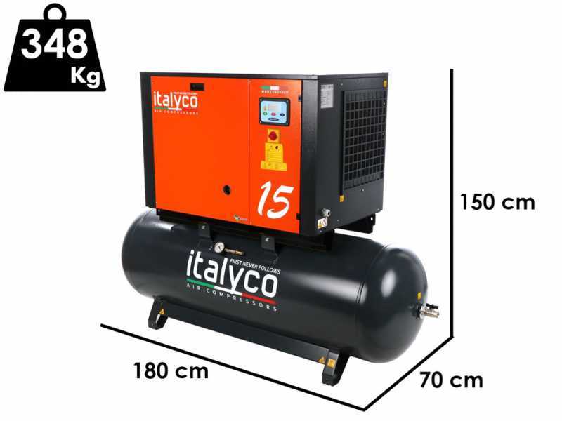 Italyco KV 15/500 Premium - Compresseur rotatif &agrave; vis - Pression max 10 bars