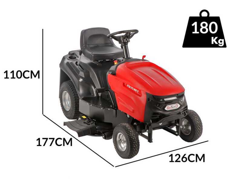 GeoTech-Pro RTM 170-960 S - Tracteur tondeuse  - Bo&icirc;te m&eacute;canique - &Eacute;jection lat&eacute;rale