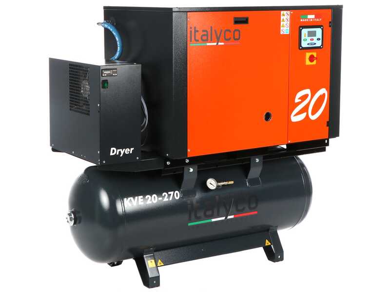 Italyco KVE 20/270 Premium - Compresseur rotatif &agrave; vis - Pression max 10 bar