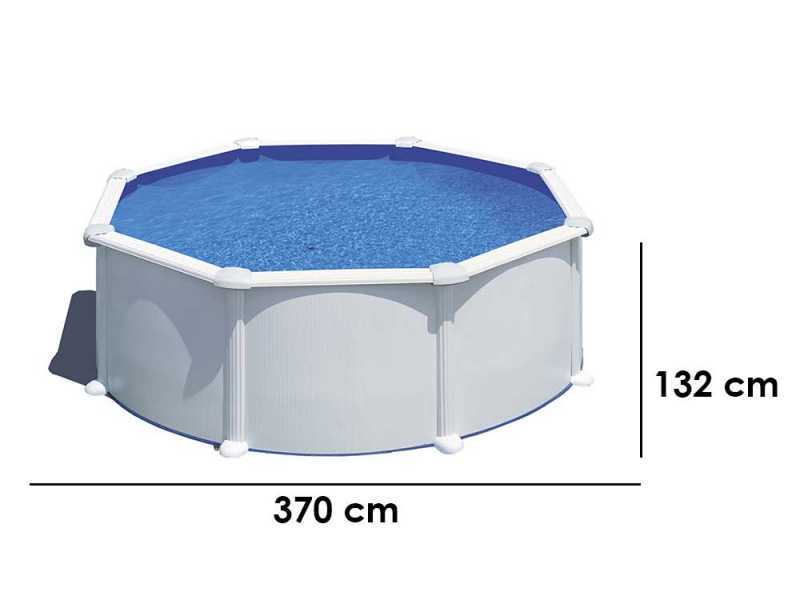 Gre Atlantis Ronde &Oslash;350 x 132 cm - Piscine hors-sol en acier
