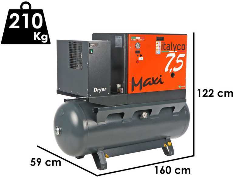 Italyco Maxi 8/270 D - Compresseur rotatif &agrave; vis - Pression max 10 bars
