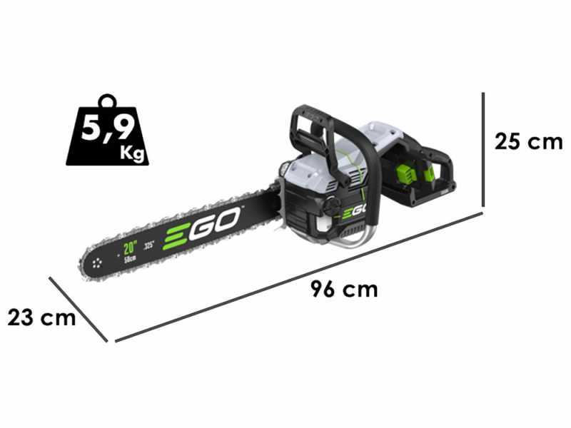 EGO CSX 5000 - Tron&ccedil;onneuse &agrave; batterie 56V - Barre de 50 cm - SANS BATTERIE ET SANS CHARGEUR