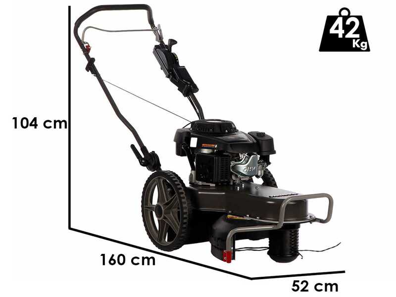 Weibang WBLT567HC - D&eacute;broussailleuse sur roues &agrave; essence - 4 temps - Pouss&eacute;e manuelle