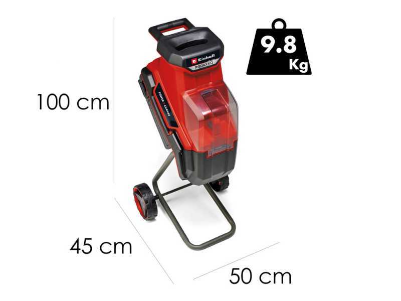 Einhell REDAXXO 36/25 - Broyeur de branches &agrave; batterie 36V - avec bac de ramassage - SANS BATTERIE ET SANS CHARGEUR